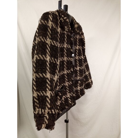 Chico's Women's Brown/White Tweed Blazer Jacket Size 3(16) - Picture 3 of 7